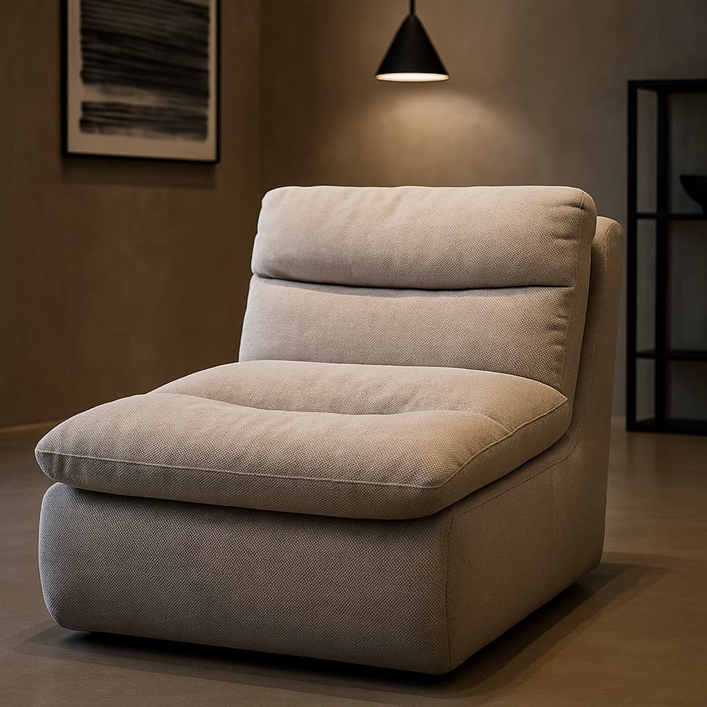 Chiffon Compressed Armless Lounge Chair