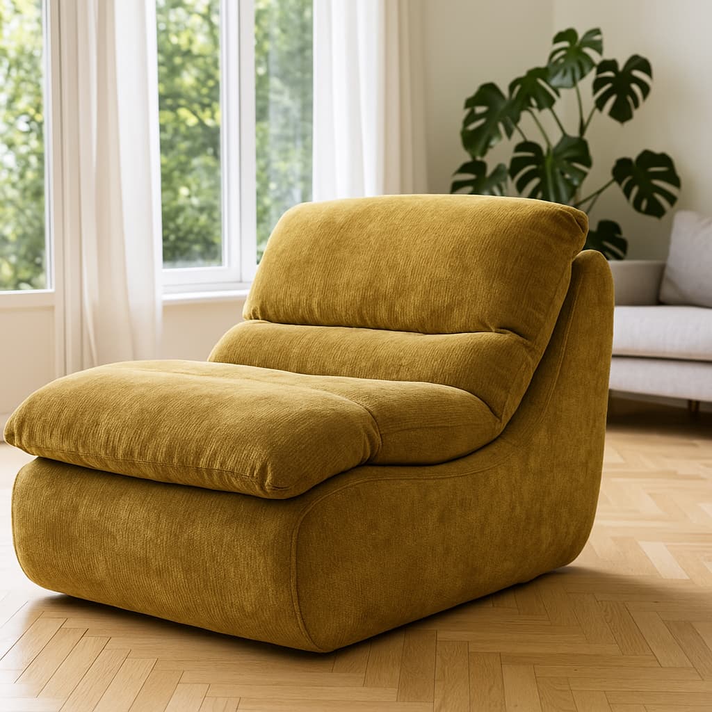 Chiffon Compressed Armless Lounge Chair
