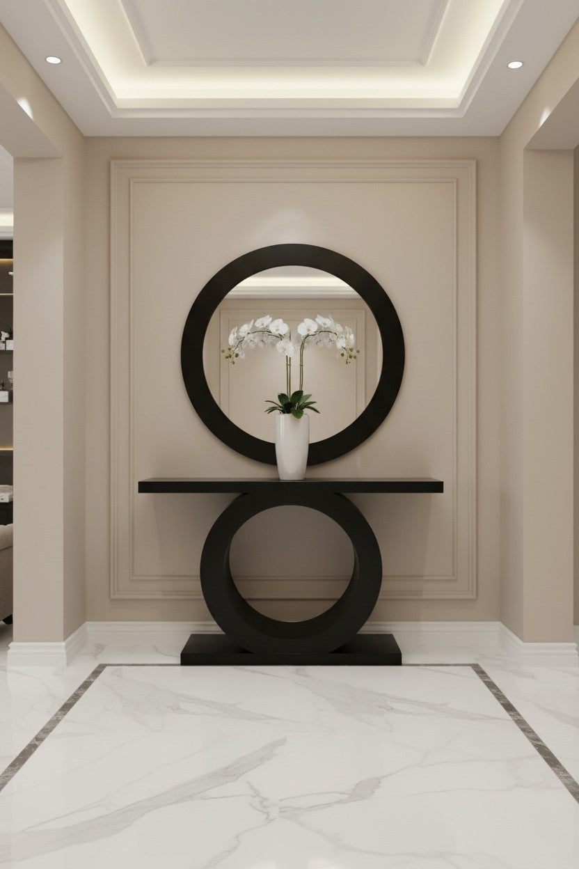 ARCOS Modern Console & Mirror Set – Timeless Style for Any Interior