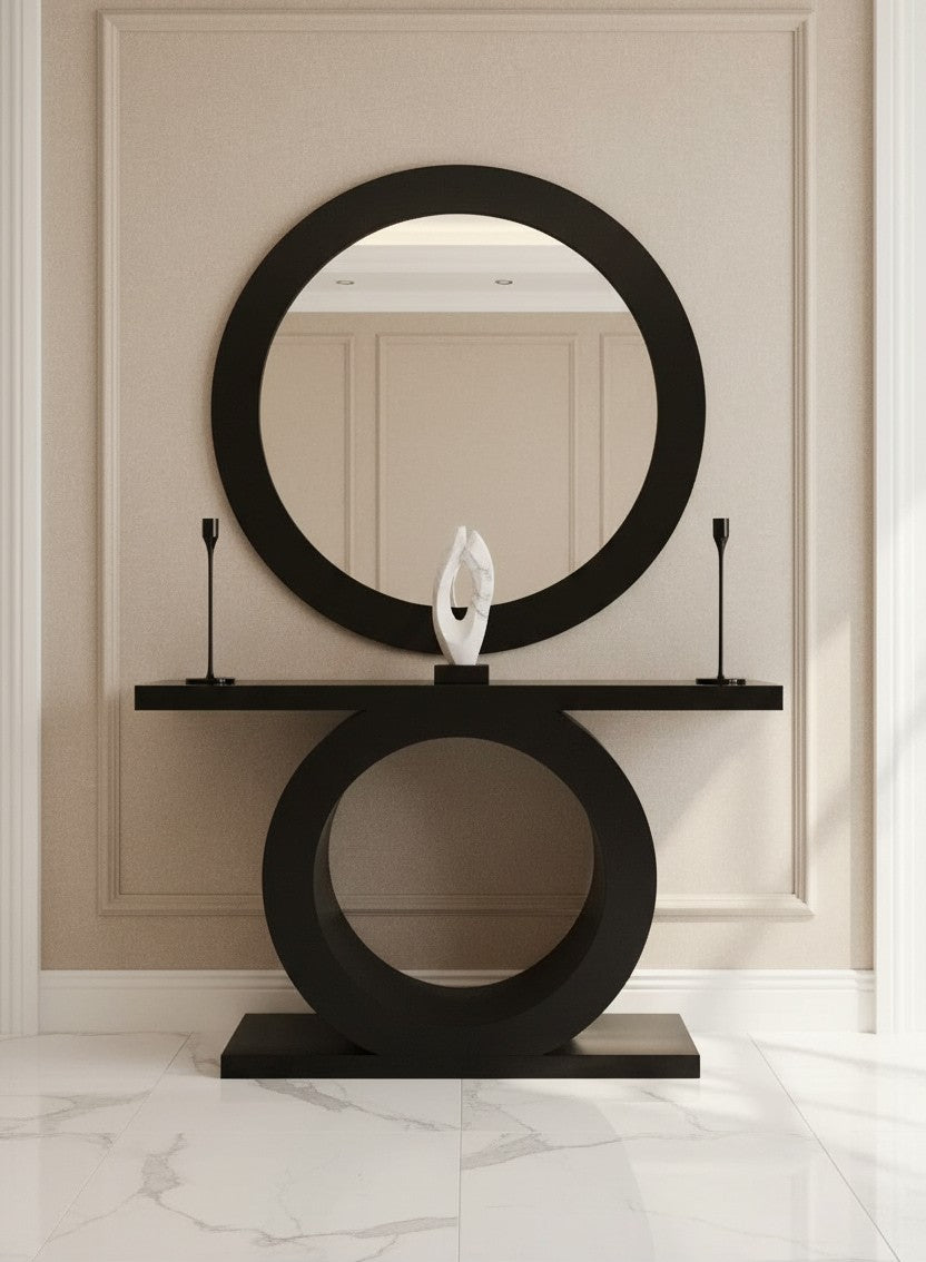 ARCOS Modern Console & Mirror Set – Timeless Style for Any Interior