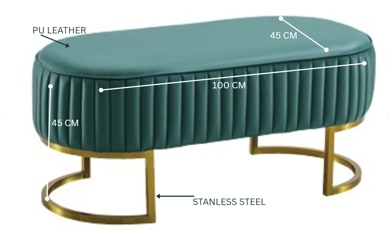 AURELIA Luxury Ottoman Bench – Modern Elegance with Timeless Appeal