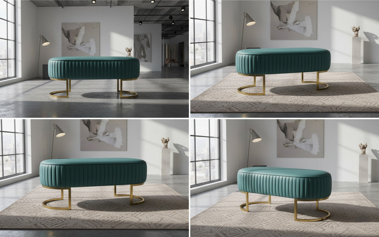 AURELIA Luxury Ottoman Bench – Modern Elegance with Timeless Appeal
