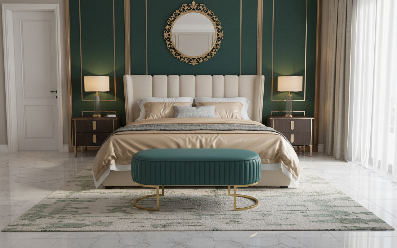 AURELIA Luxury Ottoman Bench – Modern Elegance with Timeless Appeal