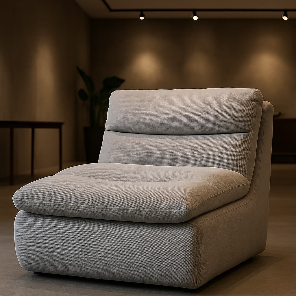 Chiffon Compressed Armless Lounge Chair