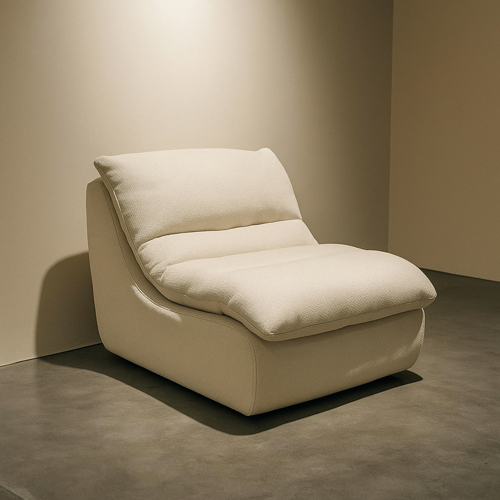 Chiffon Compressed Armless Lounge Chair
