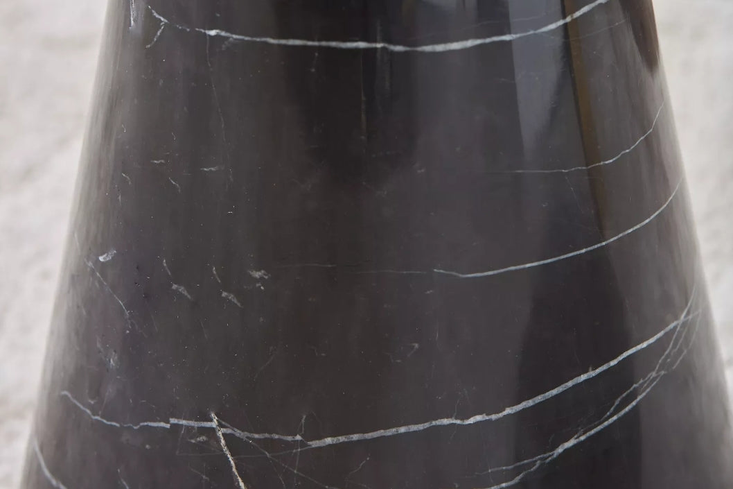 CLEO Side Table – Black Marble & Brushed Gold