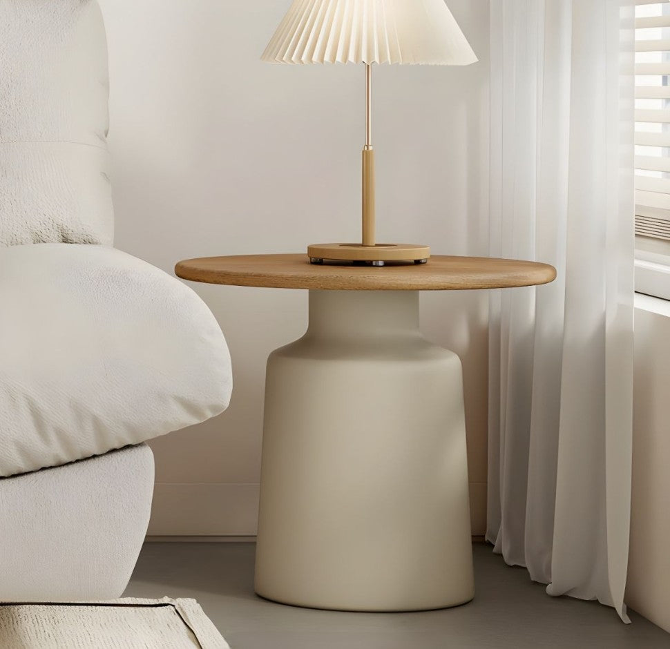 DOPPIO Coffee & Side Table Set – Contemporary Elegance in Wood and Ceramic Finish