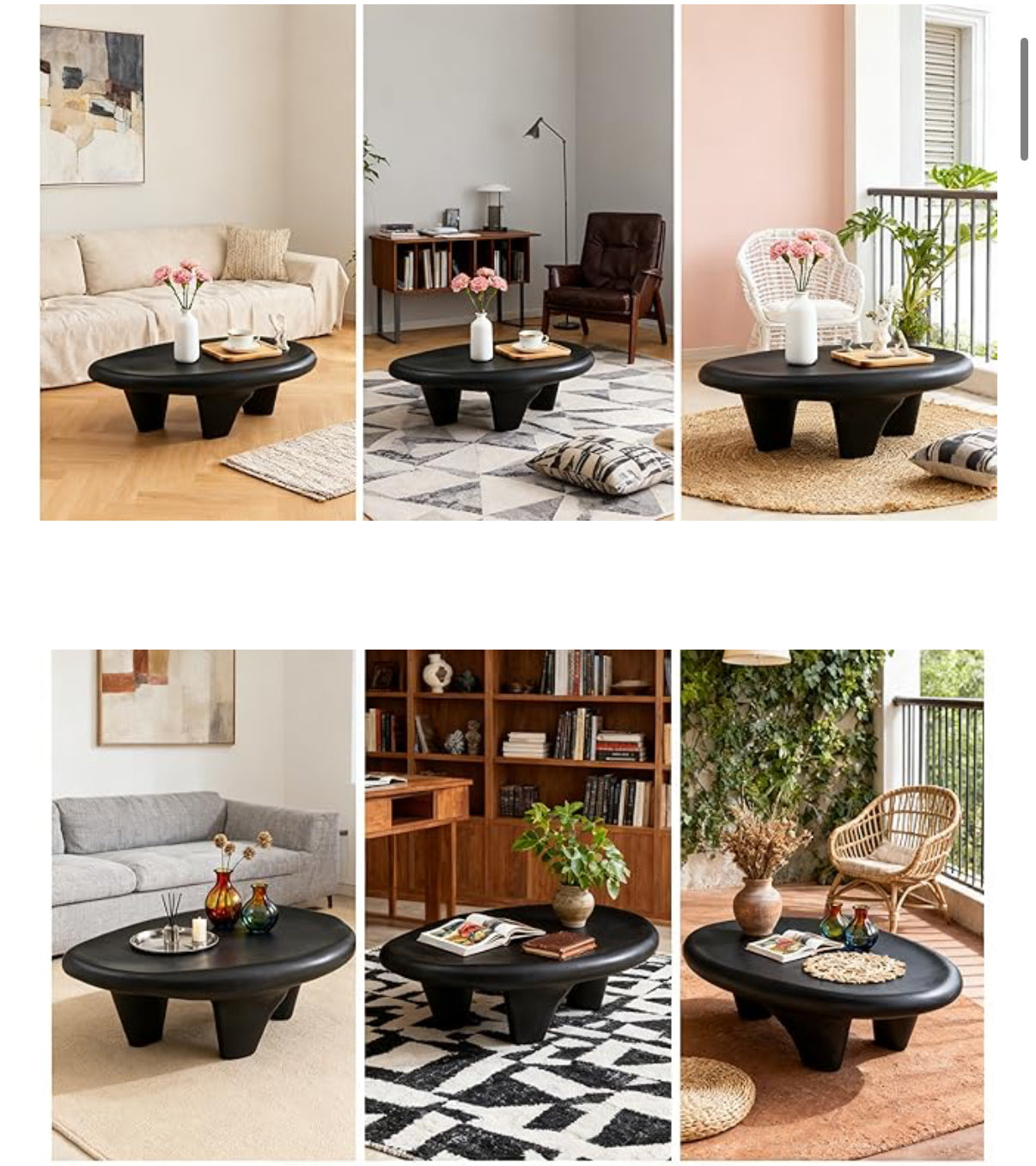 Esmeralda Sculptural Coffee Table Set – Refined Modern Elegance