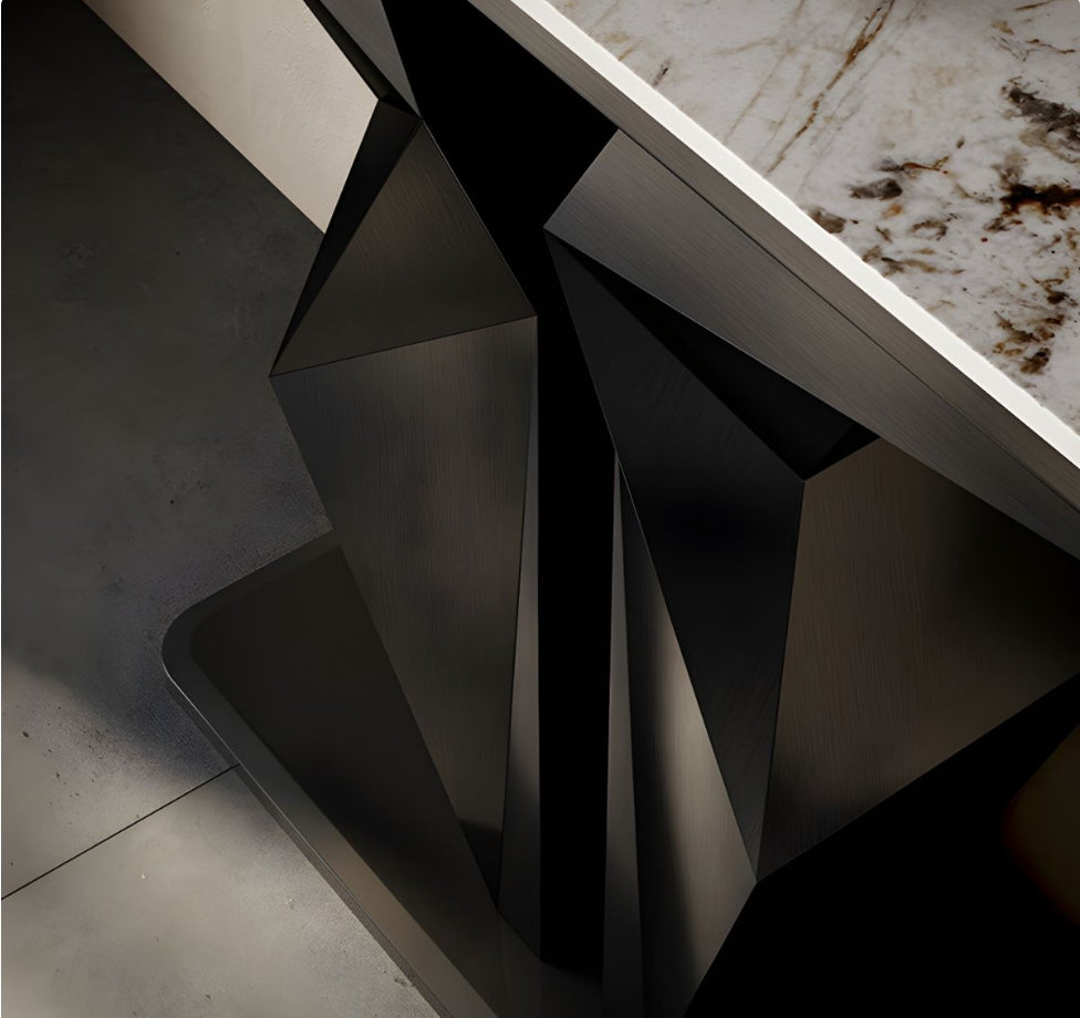 ECHO Geometric Console Table – Modern Elegance for Any Space