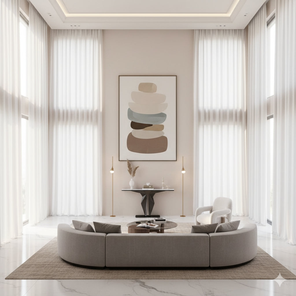 ECHO Geometric Console Table – Modern Elegance for Any Space