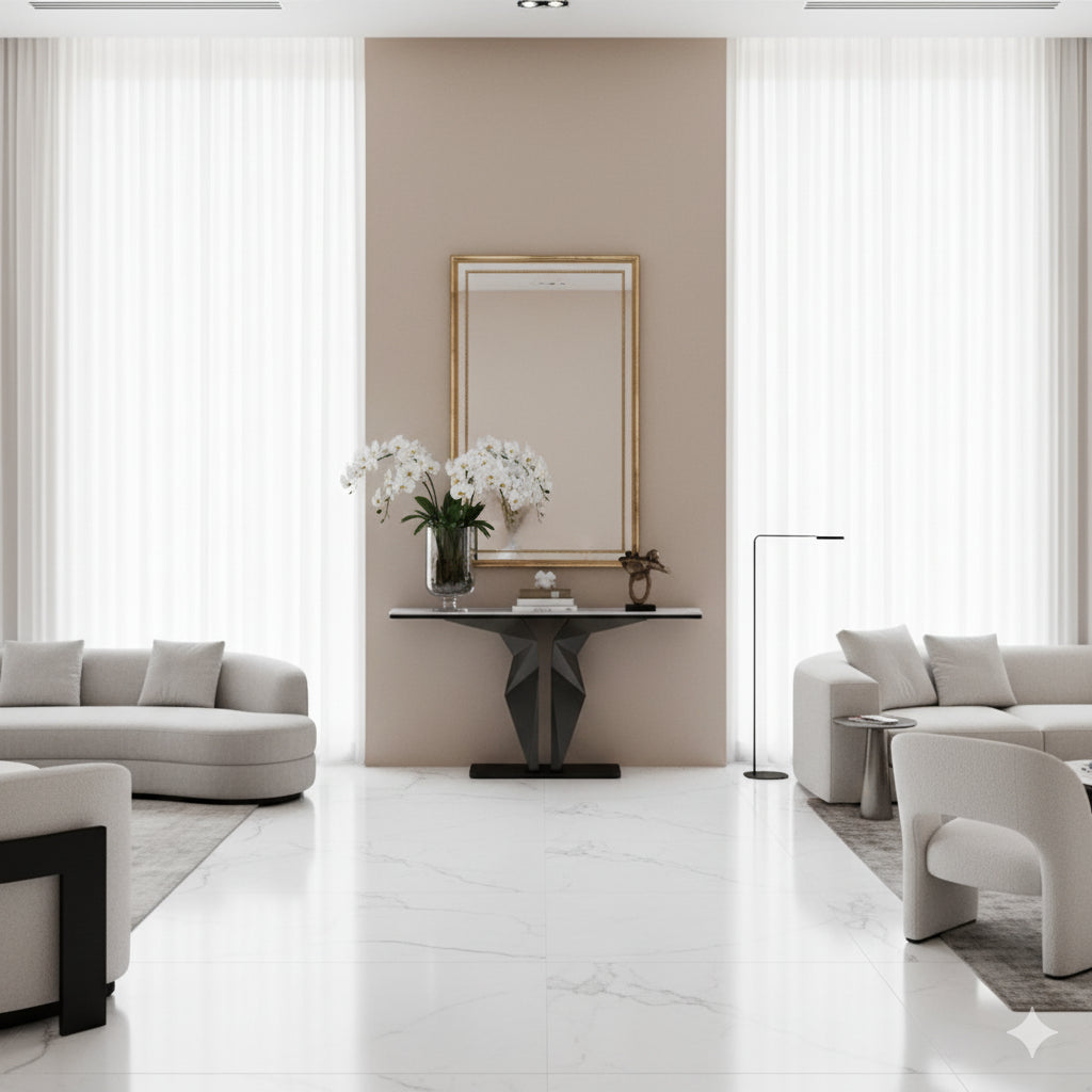 ECHO Geometric Console Table – Modern Elegance for Any Space