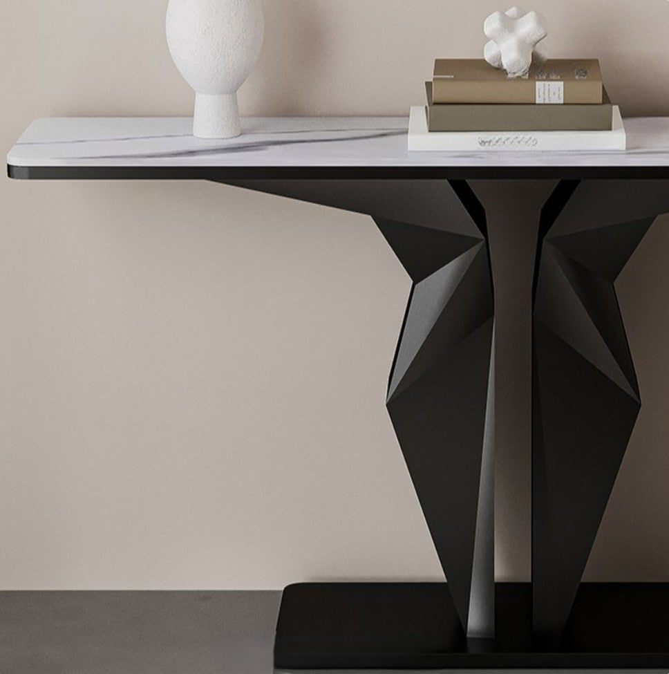 ECHO Geometric Console Table – Modern Elegance for Any Space