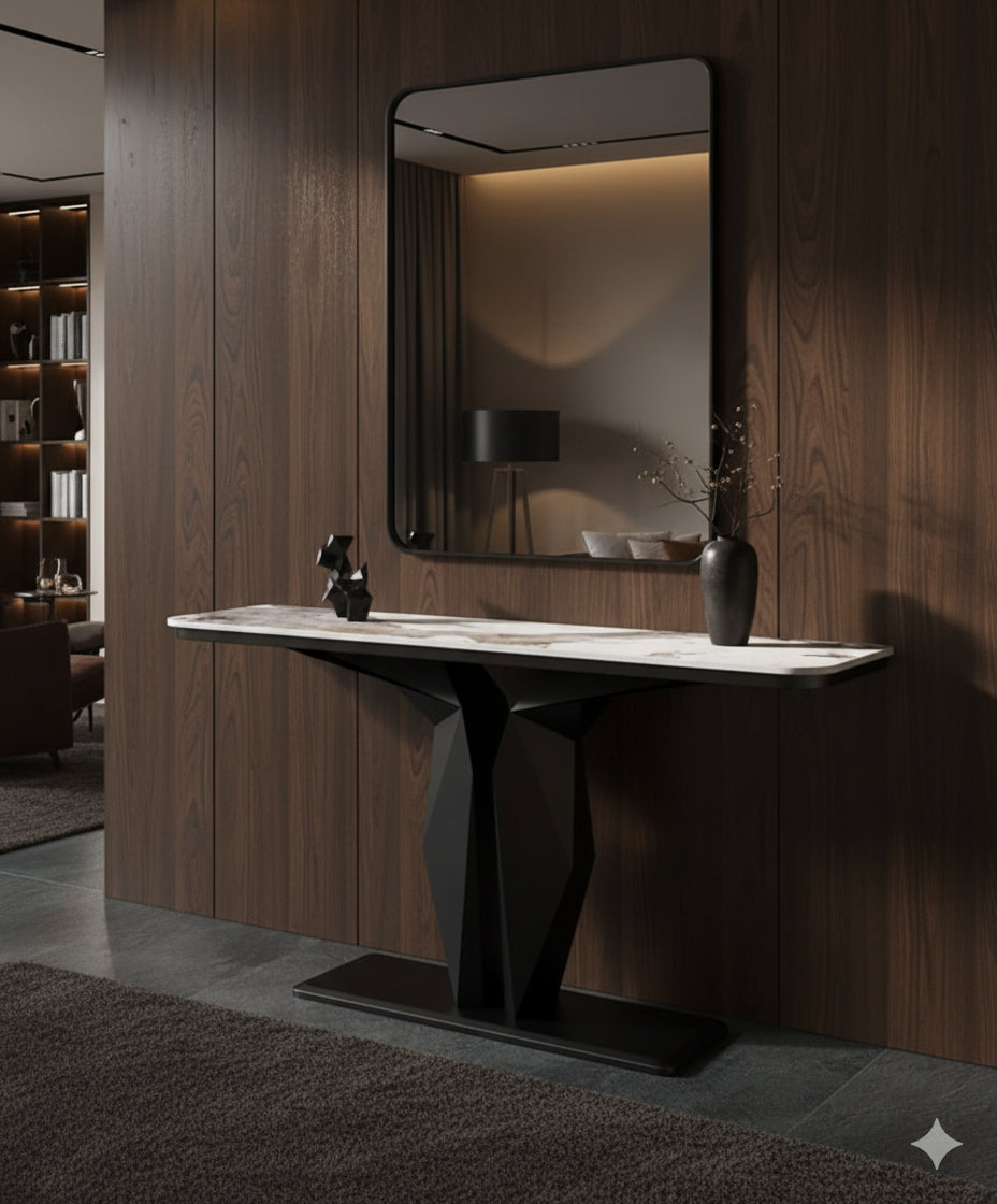 ECHO Geometric Console Table – Modern Elegance for Any Space