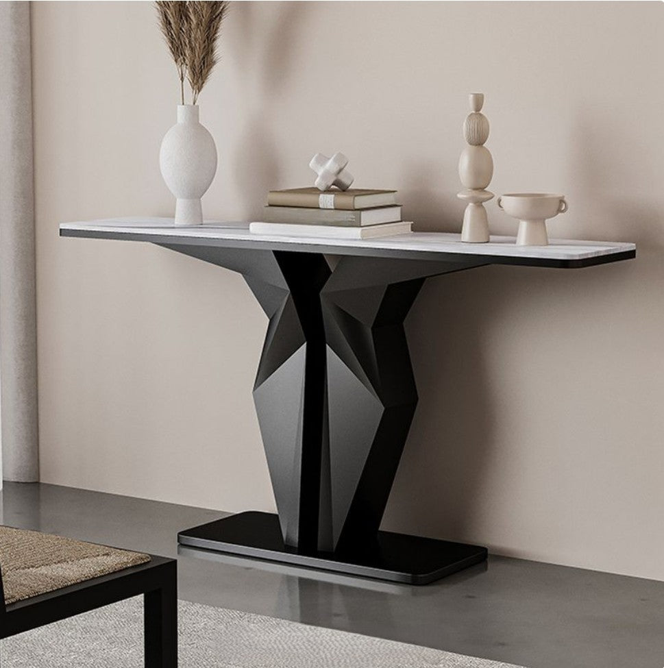ECHO Geometric Console Table – Modern Elegance for Any Space