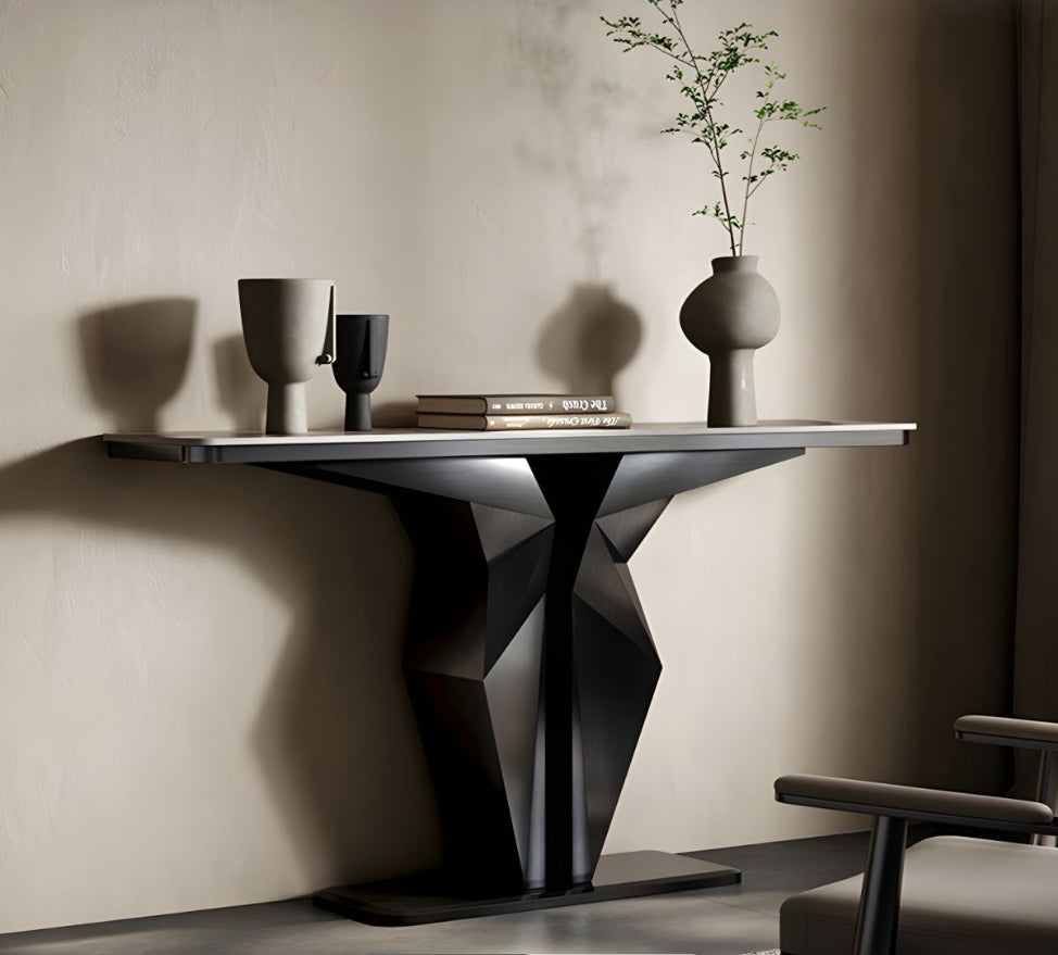 ECHO Geometric Console Table – Modern Elegance for Any Space