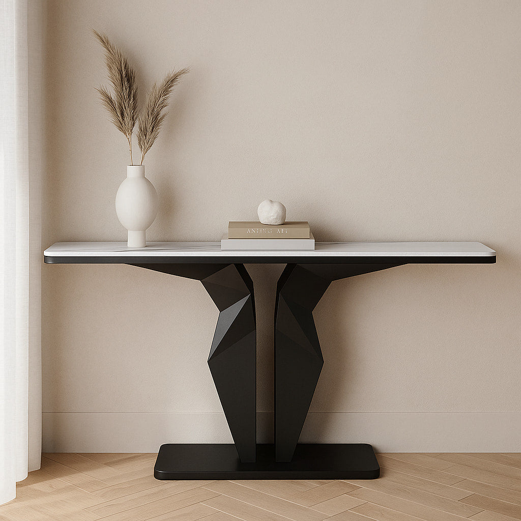 ECHO Geometric Console Table – Modern Elegance for Any Space