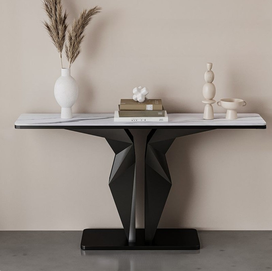 ECHO Geometric Console Table – Modern Elegance for Any Space