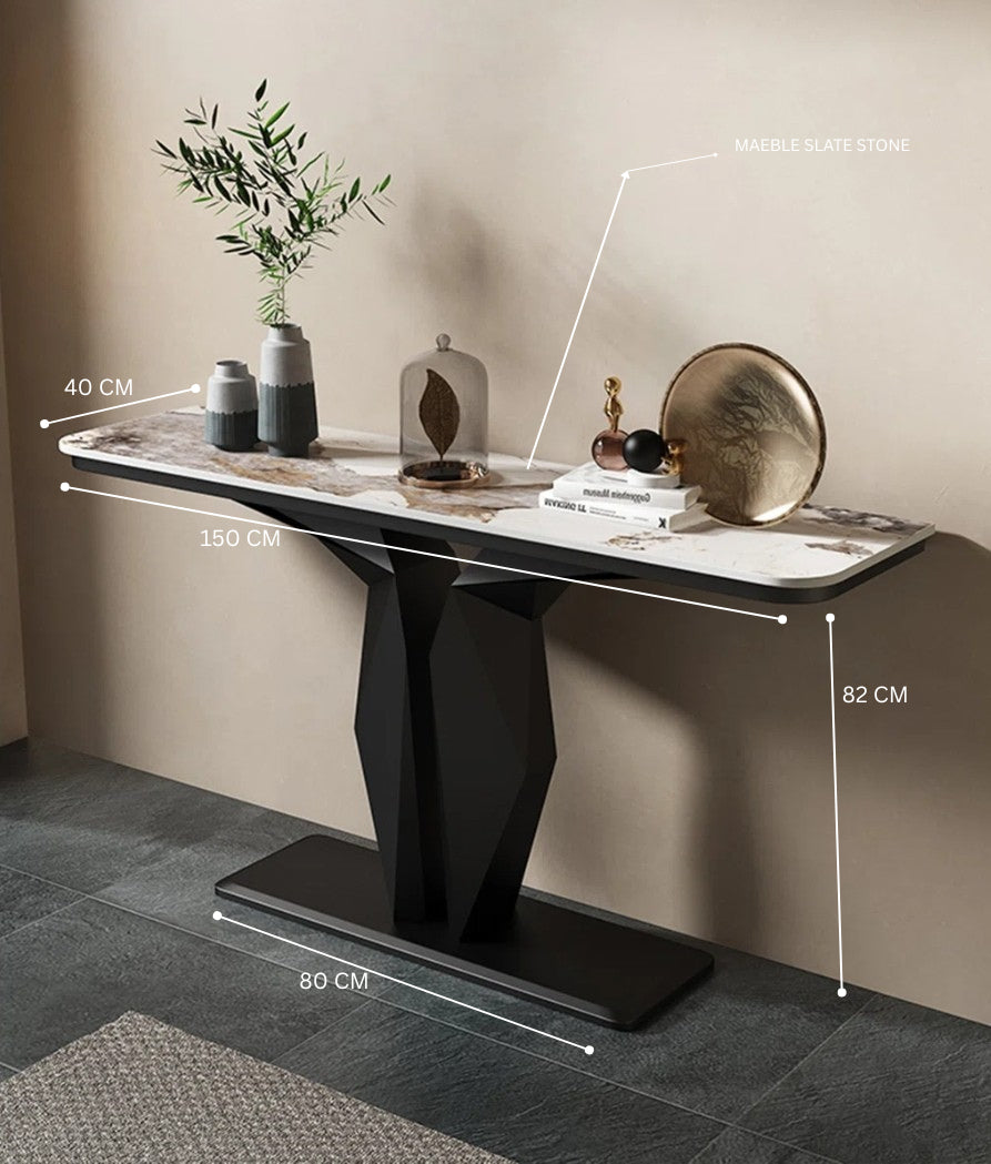 ECHO Geometric Console Table – Modern Elegance for Any Space