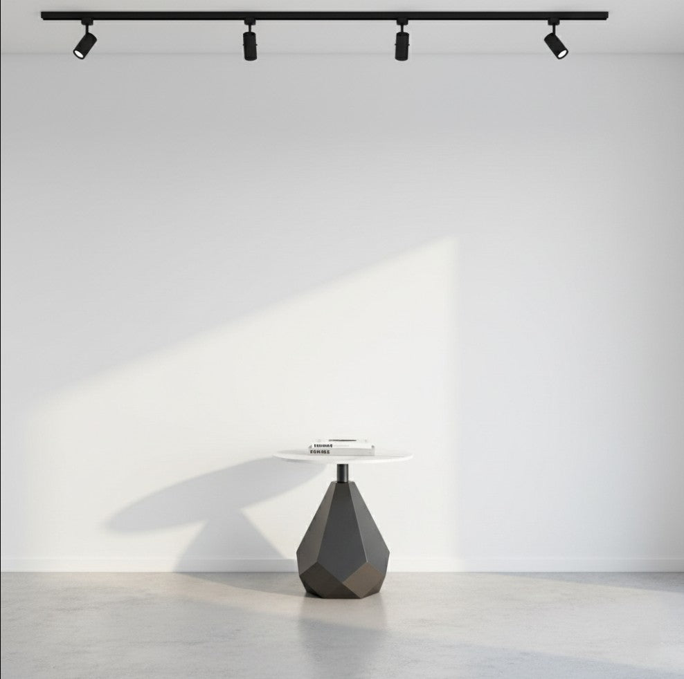 EMERALD Side Table – Marble & Carbon Steel