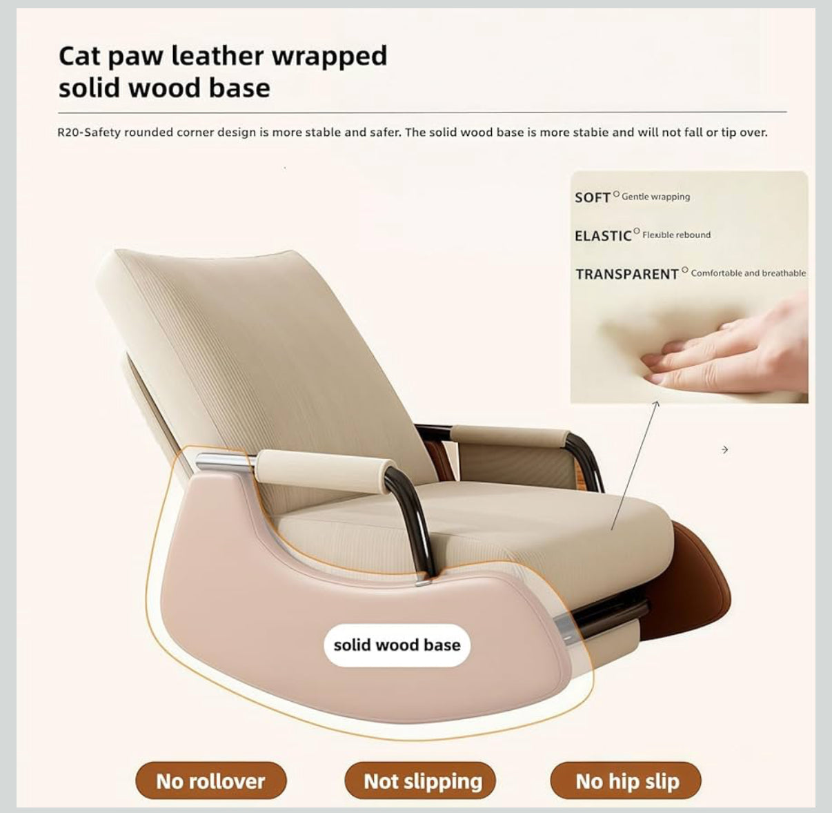 Lioré Rocking Lounge Chair. Gentle Motion. Timeless Comfort.