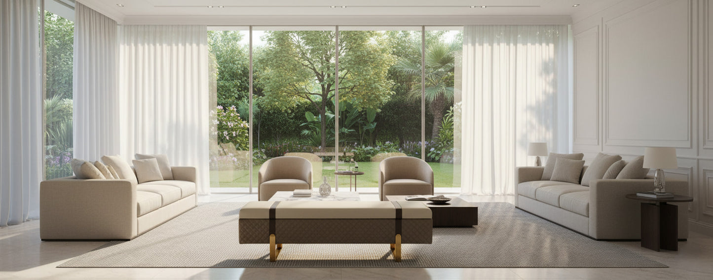 GAMBINI Luxe Storage Ottoman Bench – Modern Luxury with Intelligent Design