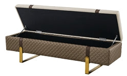 GAMBINI Luxe Storage Ottoman Bench – Modern Luxury with Intelligent Design