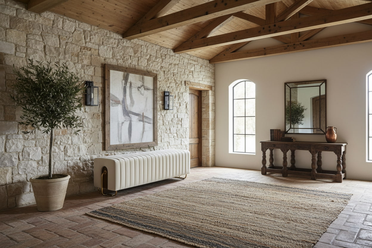 MAJESTIC Luxe Ottoman Bench – Modern Sophistication with Timeless Design