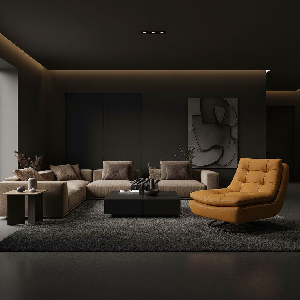 MARCELLO Swivel Rocking Chair – Luxury Comfort in Motion