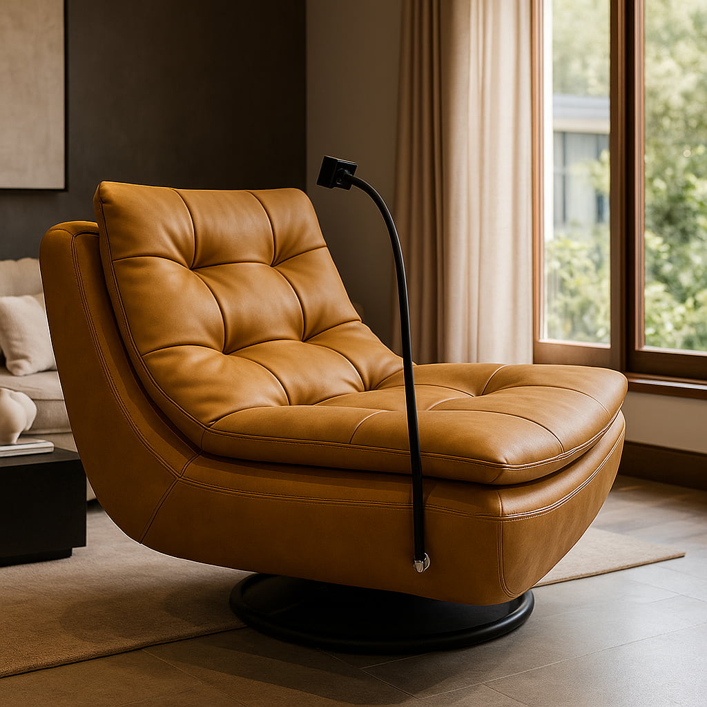 MARCELLO Swivel Rocking Chair – Luxury Comfort in Motion