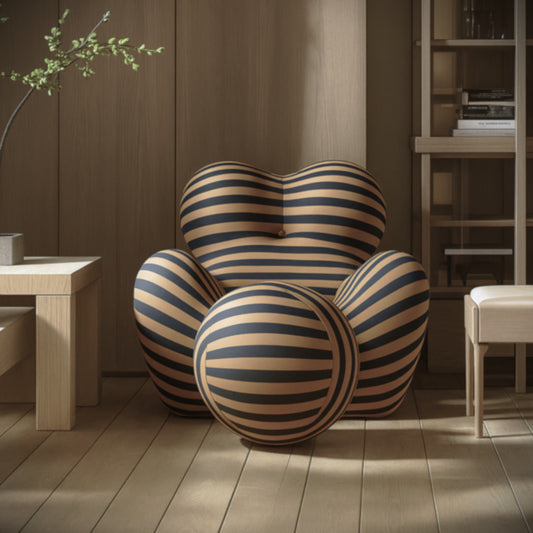 NEORA — Sculptural Lounge Chair with Footrest