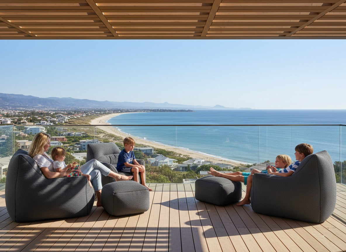 Nesta Compressed Lounge Chair & Footstool