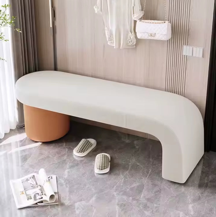 RIEU Designer Ottoman Bench – Contemporary Minimalism with Luxury Flair