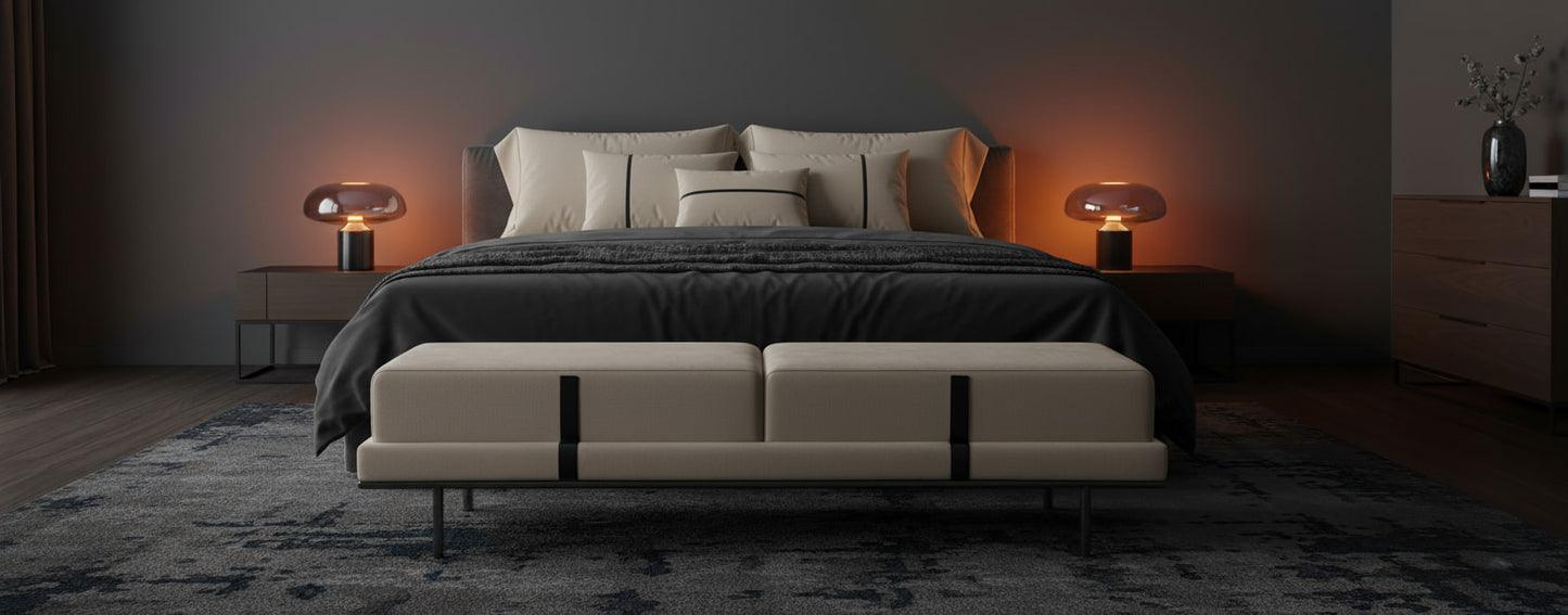 SAVOY Luxe Ottoman Bench – Contemporary Elegance with Modern Edge