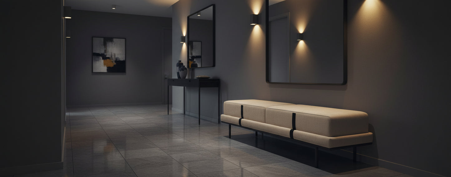 SAVOY Luxe Ottoman Bench – Contemporary Elegance with Modern Edge