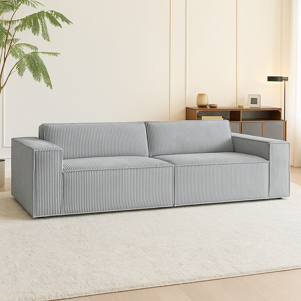 SOLENE Compressed 2-seater Sofa with Matching Ottoman –220CM
