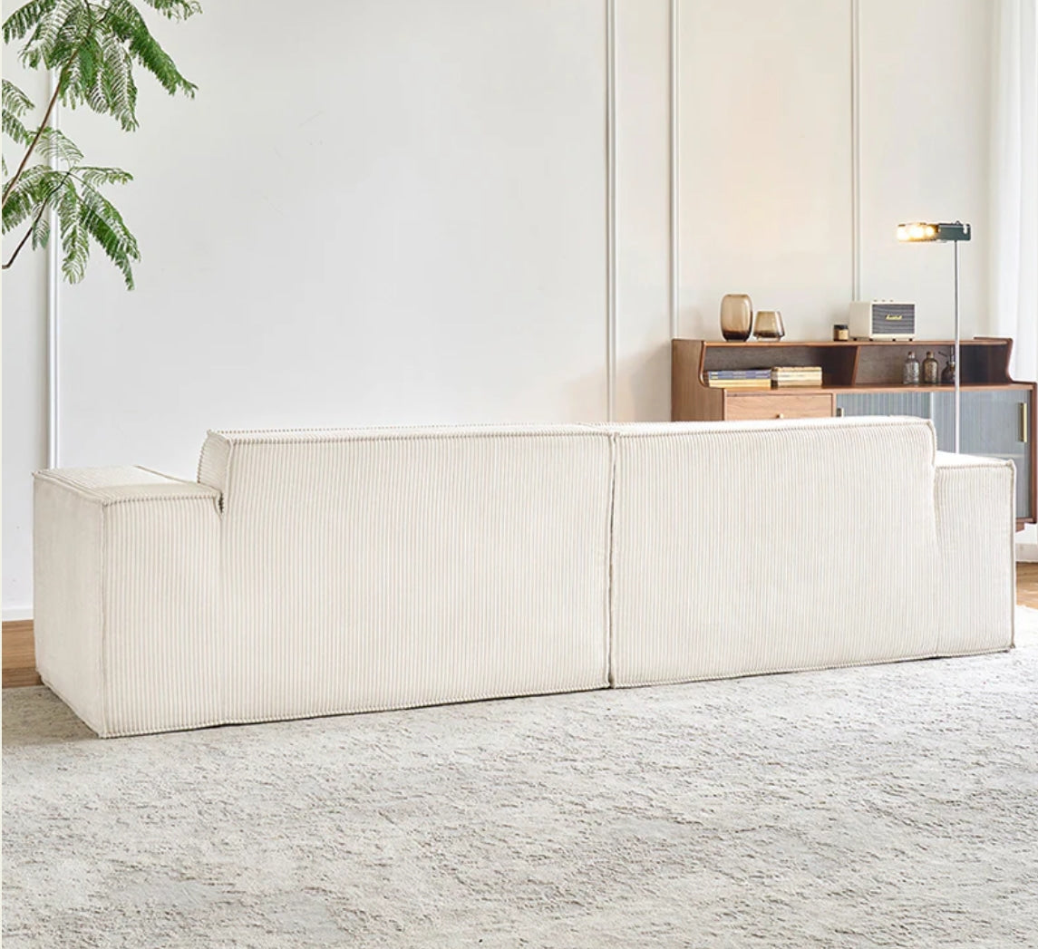 SOLENE Compressed 2-seater Sofa with Matching Ottoman –220CM
