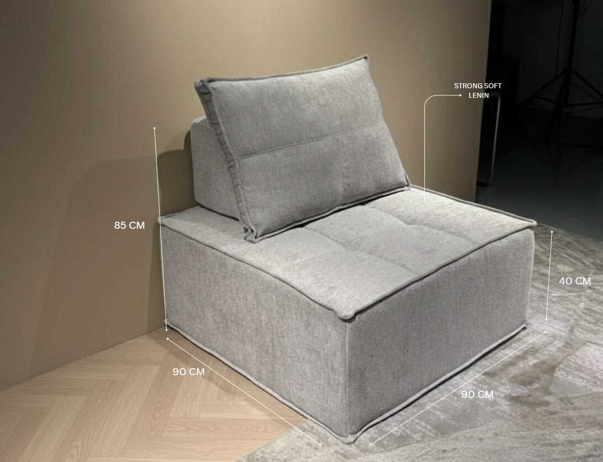 ZEINA Armless Modular Sofa Chair