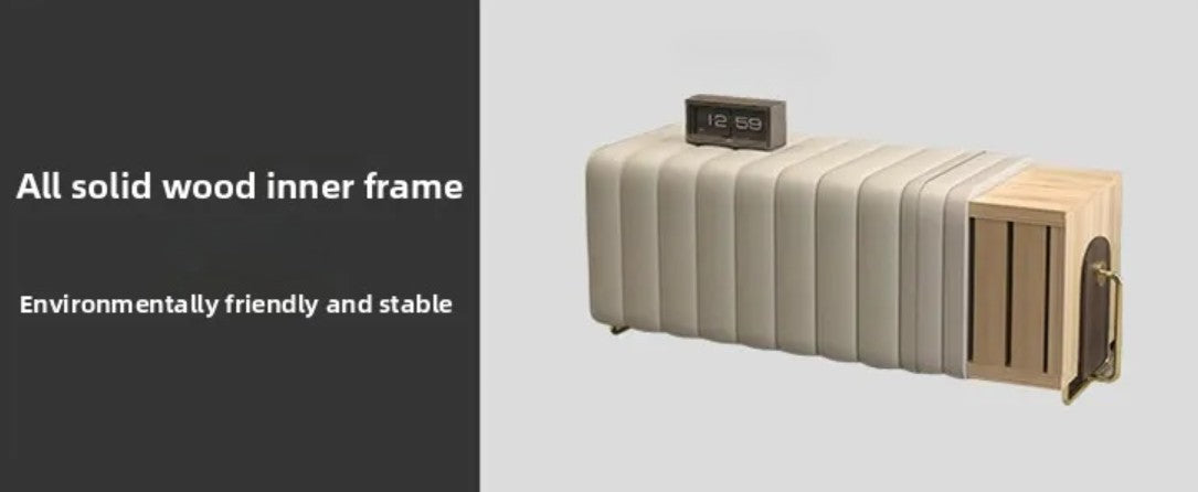 CARLO CONTINI i Luxe Ottoman Bench – Modern Minimalism with Timeless Sophistication