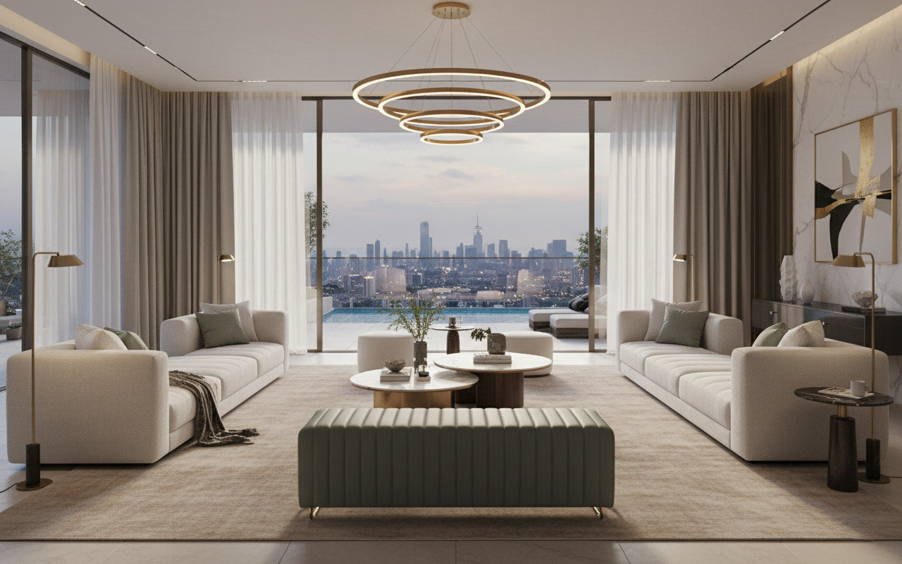 VERT MAJESTIC Luxe Ottoman Bench – Modern Sophistication with Timeless Design