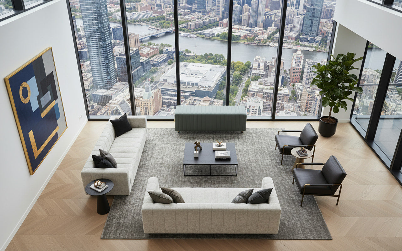 VERT MAJESTIC Luxe Ottoman Bench – Modern Sophistication with Timeless Design