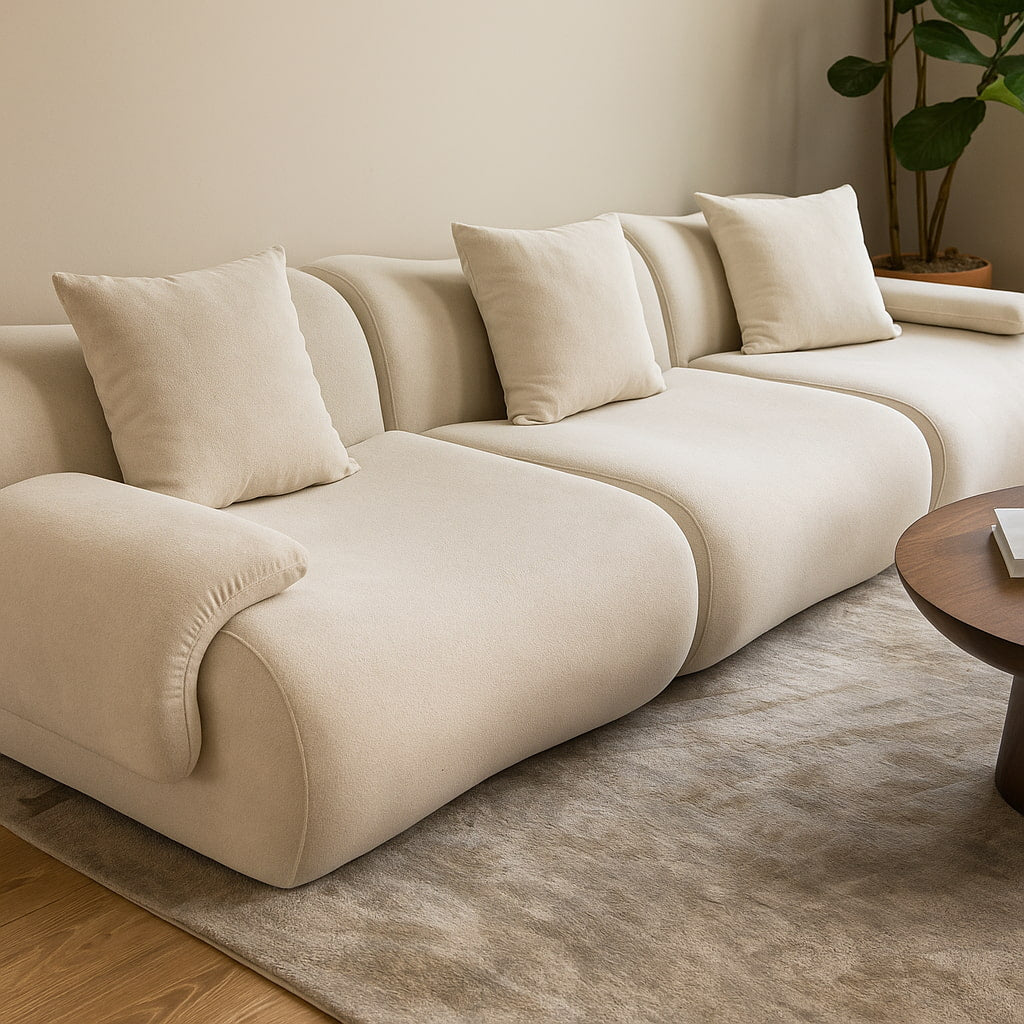 YASMINA 3-Seater Sofa – Modern Luxury Comfort   300L X 110D X65H