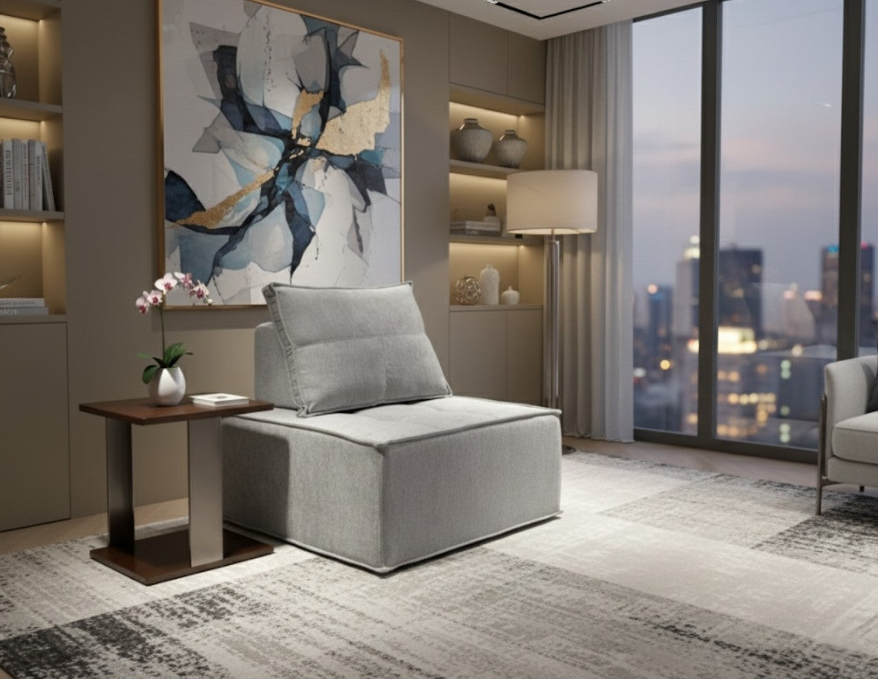 ZEINA Armless Modular Sofa Chair