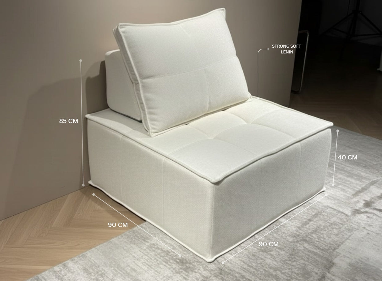 ZEINA Armless Modular Sofa Chair