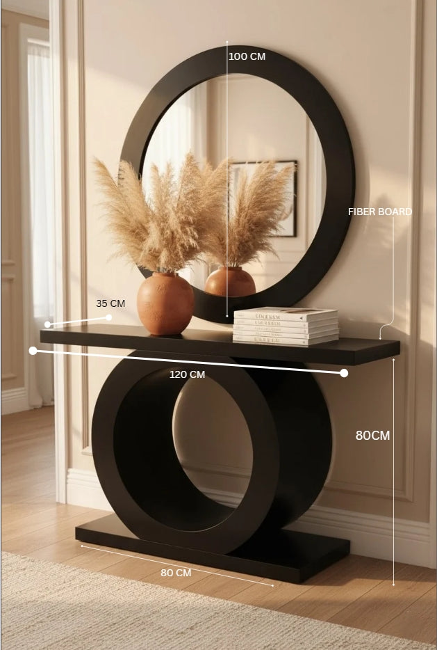 ARCOS Modern Console & Mirror Set – Timeless Style for Any Interior