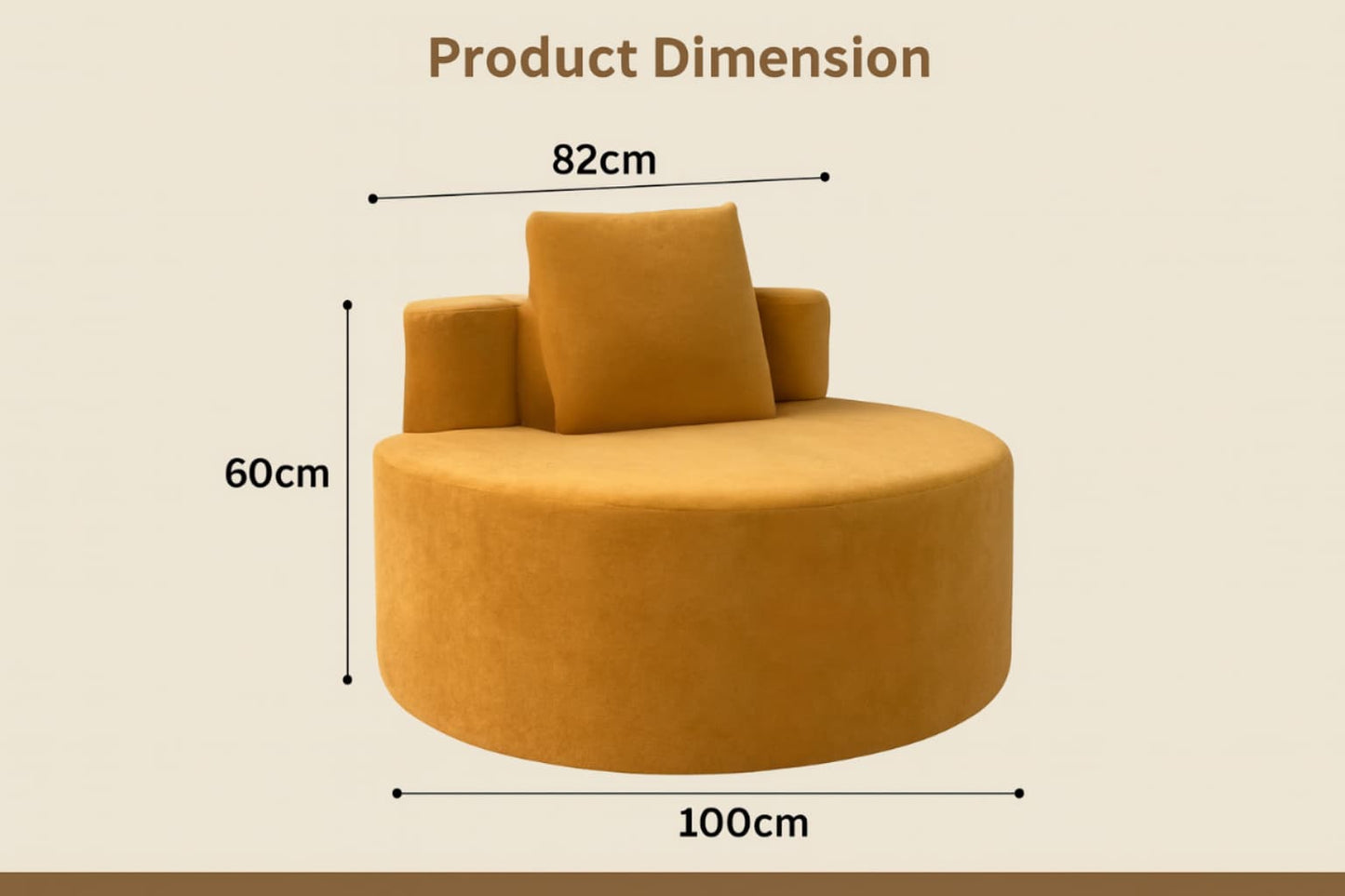 AURIELLE Compressed Accent Sofa