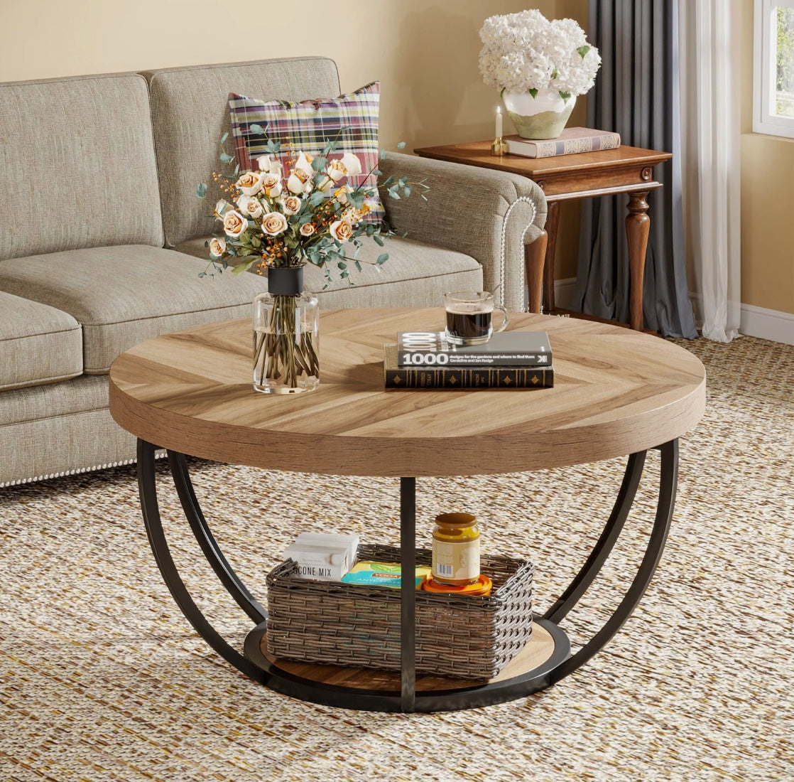 Nest – Round Industrial Coffee Table