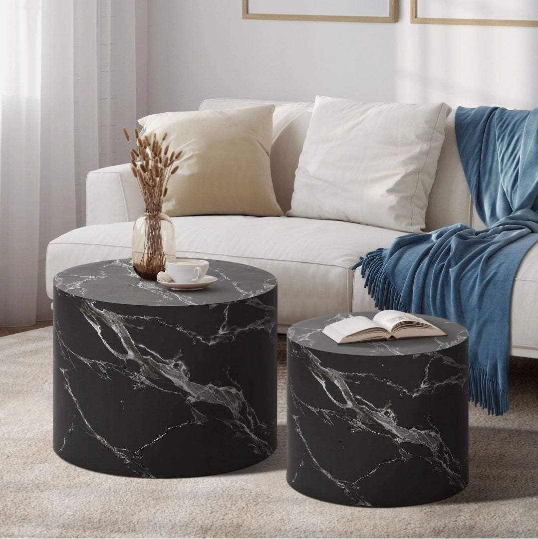 Venzia Round Nesting Coffee Table Set