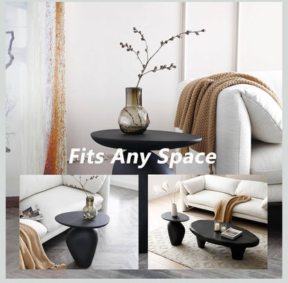 Esmeralda Sculptural Coffee Table Set – Refined Modern Elegance