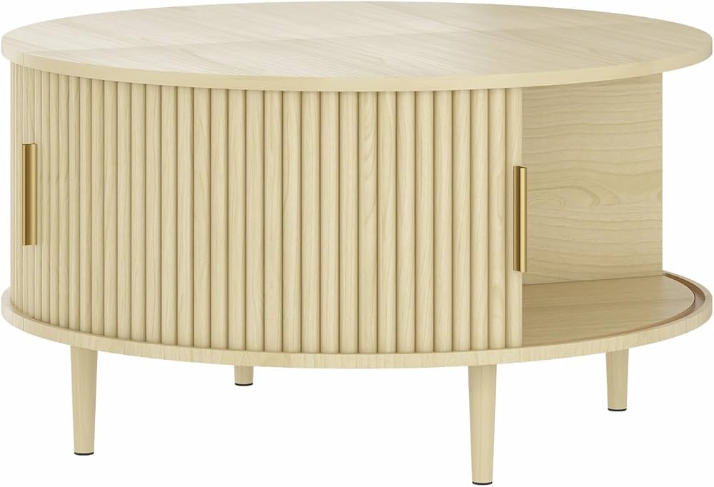 Janine Fluted Storage Coffee Table