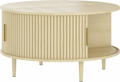 Janine Fluted Storage Coffee Table
